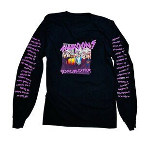 Maroon 5 Small Women Concert T-shirt Long Sleeve Music Casual